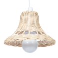 thumbnail image 1 of LOVEVER Pendant Light for Living Room Rattan Woven Ceiling Fan Covers Fixture White, 1 of 8