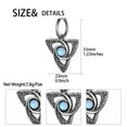 thumbnail image 5 of Jewmon Trinity Knot Dangle Earrings for Women Men Stainless Steel Moonstone Irish Kont Hoop Earrings, 5 of 7