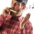 thumbnail image 3 of OUNONA 24 Holes Portable Metal Harmonica Golden Color Musical Instrument for Beginner and Adult Use, 3 of 7