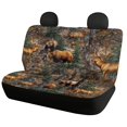 thumbnail image 5 of FUIALDOLG Forest Wildlife Print Rear Bench Seat Covers with SUV Sedan, Comfortable Waterproof Stretch Dirt and Scratch Proof Covers (2 Pack), 5 of 7