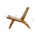 thumbnail image 4 of texxture Copenhagen Banana Tree Bark Chair Wood Leg Home Furniture, Natural, 4 of 11
