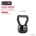 thumbnail image 2 of CAP Barbell Cast Iron Kettlebell, Home Gym Strength Training Weight, 25 LB, 2 of 8