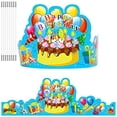 thumbnail image 2 of 35Pack Coronas de Cumpleaños Sombreros de Fiesta para Niños Aula Escuela VBS Suministros d JTIEO JTIEO, 2 of 2