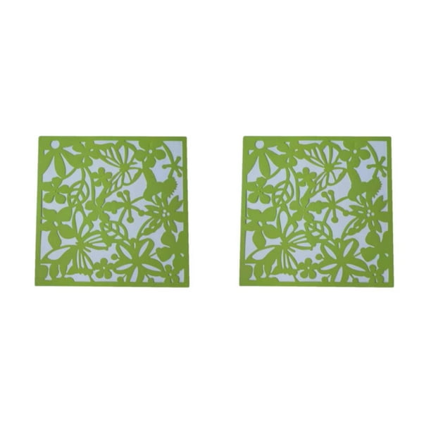 Yuarrent Panel divisor de habitación DIY de PVC, plegable, elegante y multifuncional, ligero, duradero, mariposas verdes, 4 Uds. Mariposas verdes 2Conjunto