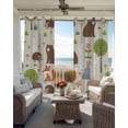 thumbnail image 6 of Brown Bears Blackout Curtains for Bedroom Living Room Darkening Curtains 63 Inches Long Cartoon Cute Animals Foxes Hedgehogs Forest Window Curtain 2 Panels Set Window Treatment Grommet Drapes 52"x63", 6 of 9