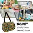 thumbnail image 5 of ZIATUBLE Sunflower Hanging Tissue Paper Holder Foldable Paper Towel Dispenser Kitchen Paper Towel Storage Organizer Stain Resistant Camping Roll Paper Storage Bag Outdoor, 5 of 7