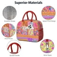 thumbnail image 4 of Obrewu Pioneer Flower Lunch Bag for Adult, Insulated, Leakproof, Oxford Cloth, 4 of 7