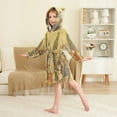 thumbnail image 4 of FORMRS Niños Bathrobe Unisex Hooded Robe Soft Plush Pajamas Sleepwear, Size 2-3T, Party Of Cats, 4 of 7