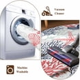 thumbnail image 6 of Summer Ocean Turtle Area Rugs 4x6 ft Red Blue Coral Seahorse Starfish Washable Rug Non Slip Indoor Carpet Absorbent Floor Mat for Living Room Bedroom Dining Room, 6 of 9