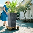 thumbnail image 4 of Outsunny Ensemble de 3 Grands Bacs à Plantes, Ensemble de Pots de Fleurs pour Intérieur et Extérieur, Gris, 4 of 10