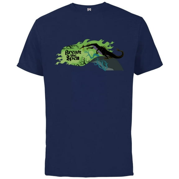 Disney Villains Sleeping Beauty Maleficent Break the Spell - Short Sleeve Cotton T-Shirt for Adults - Customized-Navy