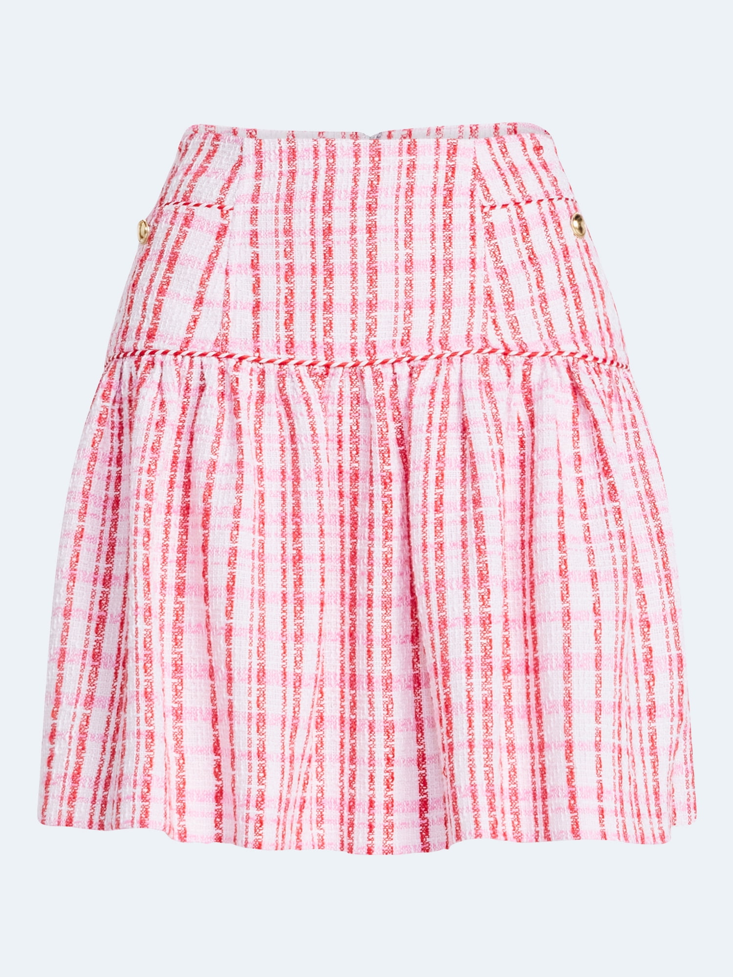 Free Assembly Women's and Women's Plus Drop Waist Tweed Mini Skirt, Sizes 0-22