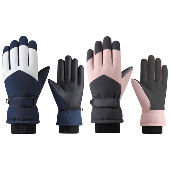 Touchscreen Ski Gloves Winter Warm Windproof Thermal - Anti-Slip Snow Gloves for Men & Women, Cold Weather Waterproof Snowboarding Gloves