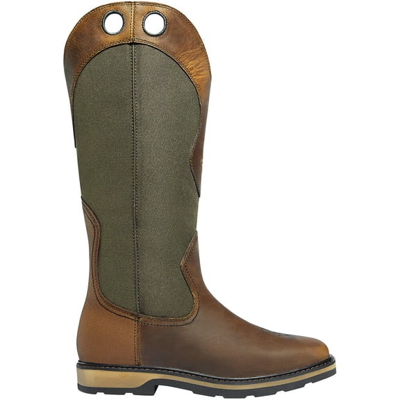 Lacrosse Snake Country 17" Snake Boot, Leather, Olive, Size 8, Waterproof, Durable Construction (521170-08-W)