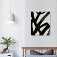 thumbnail image 4 of Acheng Framed Abstract Wall Art Canvas Set Lines Pictures Modern Mid Century Boho Wall Decor Minimalist Abstract Black Stroke Lines Canvas Artwork Living Room Bedroom Home Office 12x16 in, 4 of 5