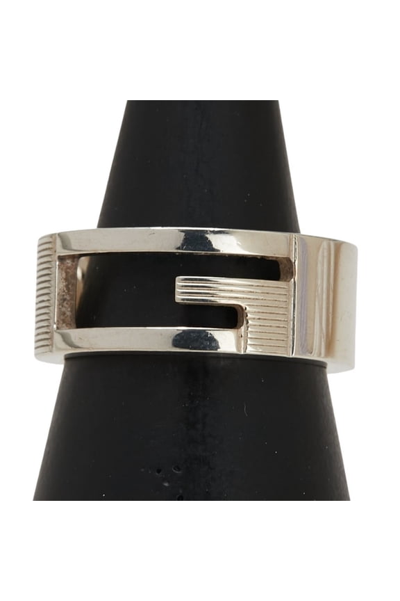 Pre-Owned Gucci Branded G Ring #12 SV925 Silver Women's GUCCI (Good)