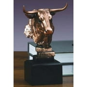 Stock Market Bull Bust - Wall Street Bronze Finish Statue Figurine