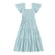 thumbnail image 4 of Vestido midi boho floral de verano 2025 para mujer - Vestido de playa de manga corta y cuello cuadrado, tallas S-XL, 4 of 4