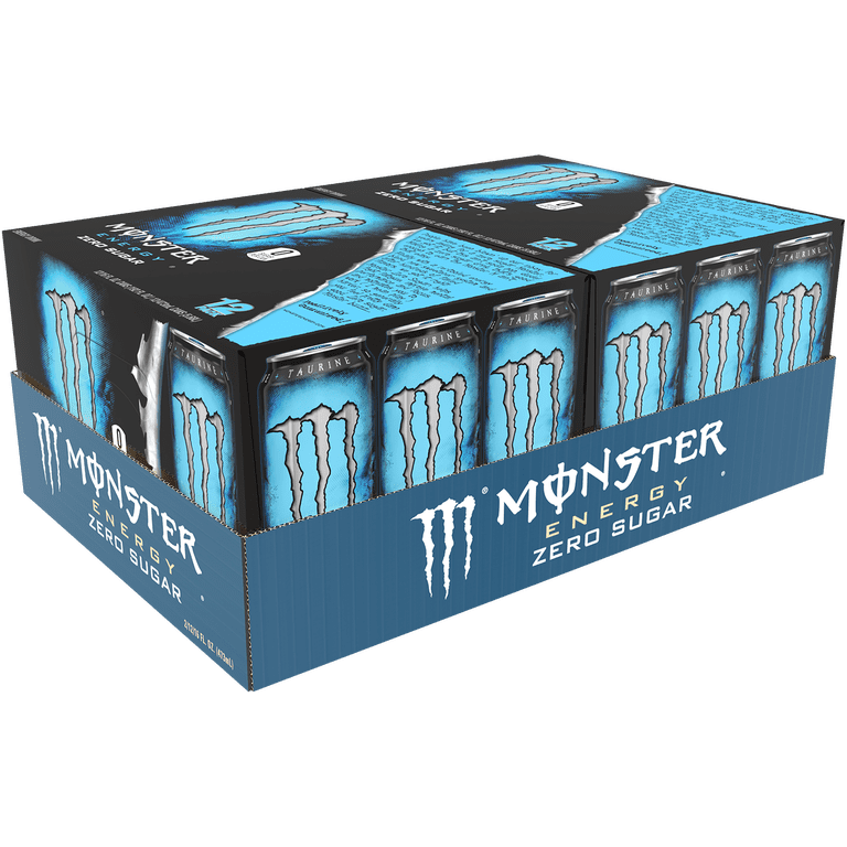 24 Cans) Monster Energy Zero Sugar, Energy Drink, 16 fl oz, 2X12PK