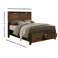 thumbnail image 3 of ACME Furniture Merrilee King Bed with Storage in Oak, 3 of 7