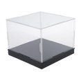 thumbnail image 1 of Vogacara Caja de exhibición acrílica Base negra para figuritas en miniatura coleccionables escaparate 30cmx20cmx15cm Juguetes 20cmx20cmx15cm, 1 of 1