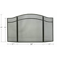 thumbnail image 3 of Lizh Fireplace Screen with Arch Frame 3 Panels, Steel Mesh Simple Design Fireplace Screen, 3 of 4