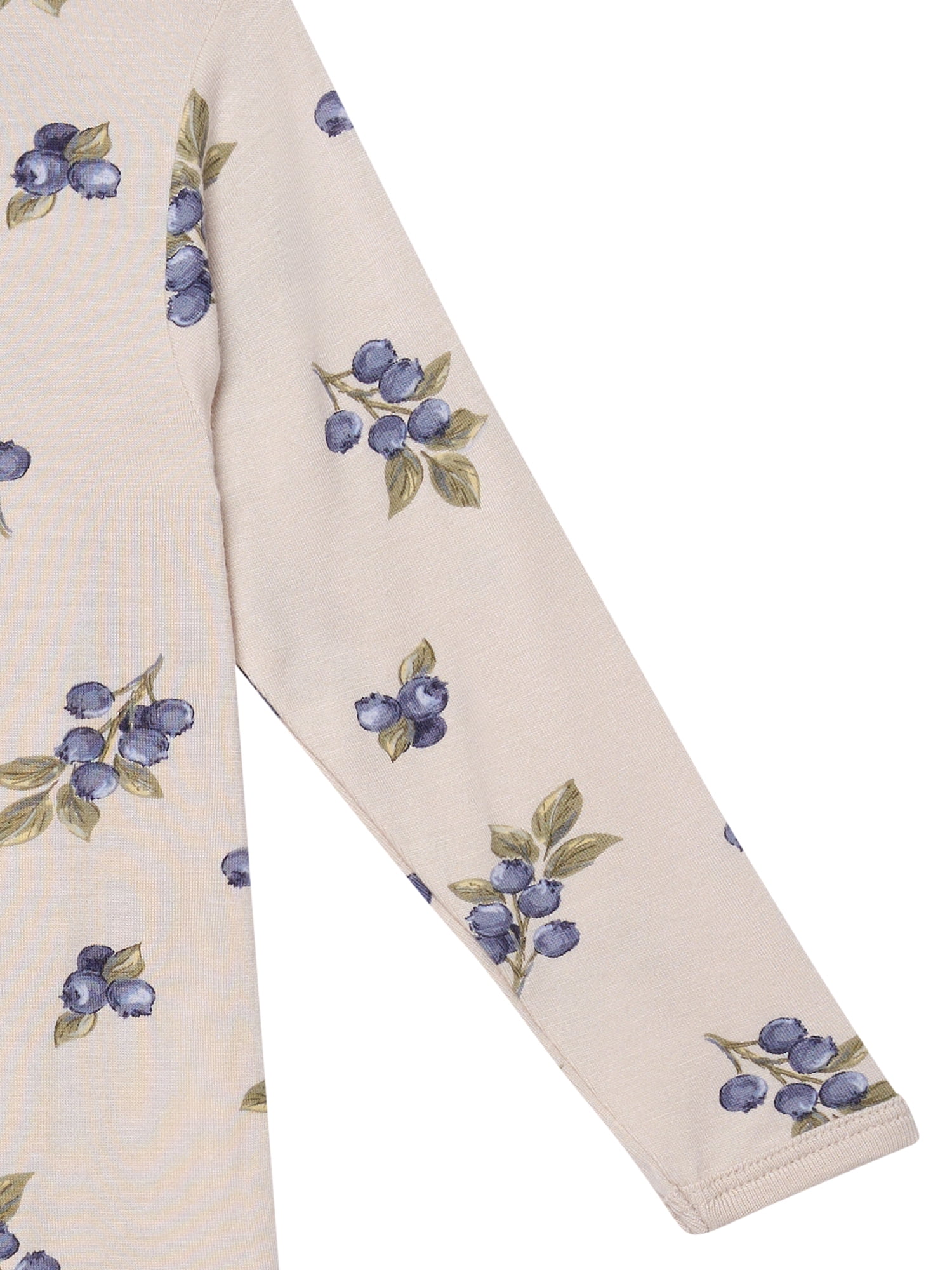Modern Moments Two-Way Zip Crew Neck Footed Pajamas, Newborn Viscose Spandex - 6/9 Months