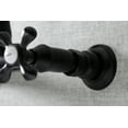 thumbnail image 4 of Kingston Brass KS3240AX Vintage Wall Mount Bathroom Faucet, Matte Black, 4 of 5