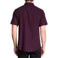 thumbnail image 1 of Camisa con Botones en espiga Ezekiel para hombre color morado grande, 1 of 1