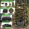 thumbnail image 3 of Wakeman Outdoors Camping Toilet Set - Pop Up Privacy Tent and Portable Toilet for Adults, Camo, 3 of 7