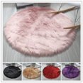 thumbnail image 5 of Round Soft Faux Sheepskin Fur Area Rugs Faux Fur Rug Bedside Rugs 12inch, 5 of 5