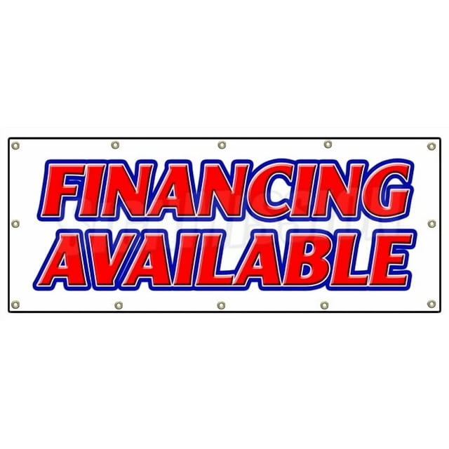 48"x120" FINANCING Available Banner Sign Easy Credit we Finance here Pay here