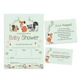 thumbnail image 1 of Inkdotpot Set Of 30Jungle Animals Baby Shower Invitations-Diaper Raffle Tickets And Baby Shower Book Request Cards Gender Neutral Invites Its A Boy Its A Girl, 1 of 1