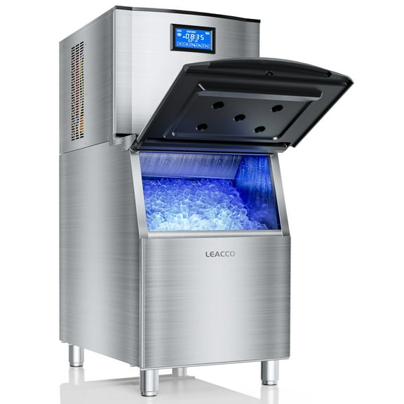 LEACCO 350LBS Capacity Commercial Ice Maker