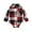 Red 2, variant on Younger Tree Newborn Baby Boy Girl Flannel Shirt Long Sleeve Button Down Plaid Shirts Romper Clothes Outfits for 6-12 Months