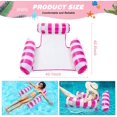 thumbnail image 2 of Hamaca inflable flotante de 2 piezas, flotador de piscina inflable 4 en 1, hamaca flotante inclinable, hamaca de agua con bomba de aire manual, juguetes de piscina para B, 2 of 5