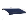 thumbnail image 3 of 8' x 6.5' Retractable Awning, UV Resistant Sun Shade for Deck & Patio - Blue, 3 of 9