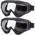 thumbnail image 1 of Kids Motorcycle Goggles, 2-Pack Dirt Bike Goggles for Child, ATV Off-Road Racing Goggles for Boys Girls(Transparent), 1 of 7