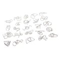 thumbnail image 1 of kusrkot 24 Pièces Chine Puzzle Puzzles Cerveau Jeu Teaser Intelligence Jouet pour, 1 of 9