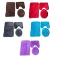 thumbnail image 3 of Toystoory Paquete de 3 fundas de asiento suavidad multicolor gran decoración almohadilla de baño multiusos alfombrilla de baño suministros de baño Juegos de accesorios de baño Rojo Toystoory HA066755-02, 3 of 6