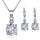 thumbnail image 2 of Conjunto de colr de pendientes de cristal de moda Conjunto de cristal Zulema Anillos de collar de aleación de circonio, 2 of 8