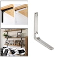 thumbnail image 4 of Soportes de estante de montaje en pared Soporte de pared decorativo de resistencia Soporte de estante de Soporte de hardware de muebles Plata 5 pulgadas yotijar Soportes de estante de montaje en pared, 4 of 9