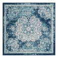 thumbnail image 3 of Unique Loom Parker Collection Area Rug - Kokulu (5' Square Navy Blue/Ivory), 3 of 7