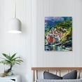 thumbnail image 4 of Creowell Italy Wall Art Cinque Terre The Picture of Amalfi Coast Landscape Modern Canvas Painting Wall Art Print On Canvas Artwork for Wall Decor 12x16 in, 4 of 5