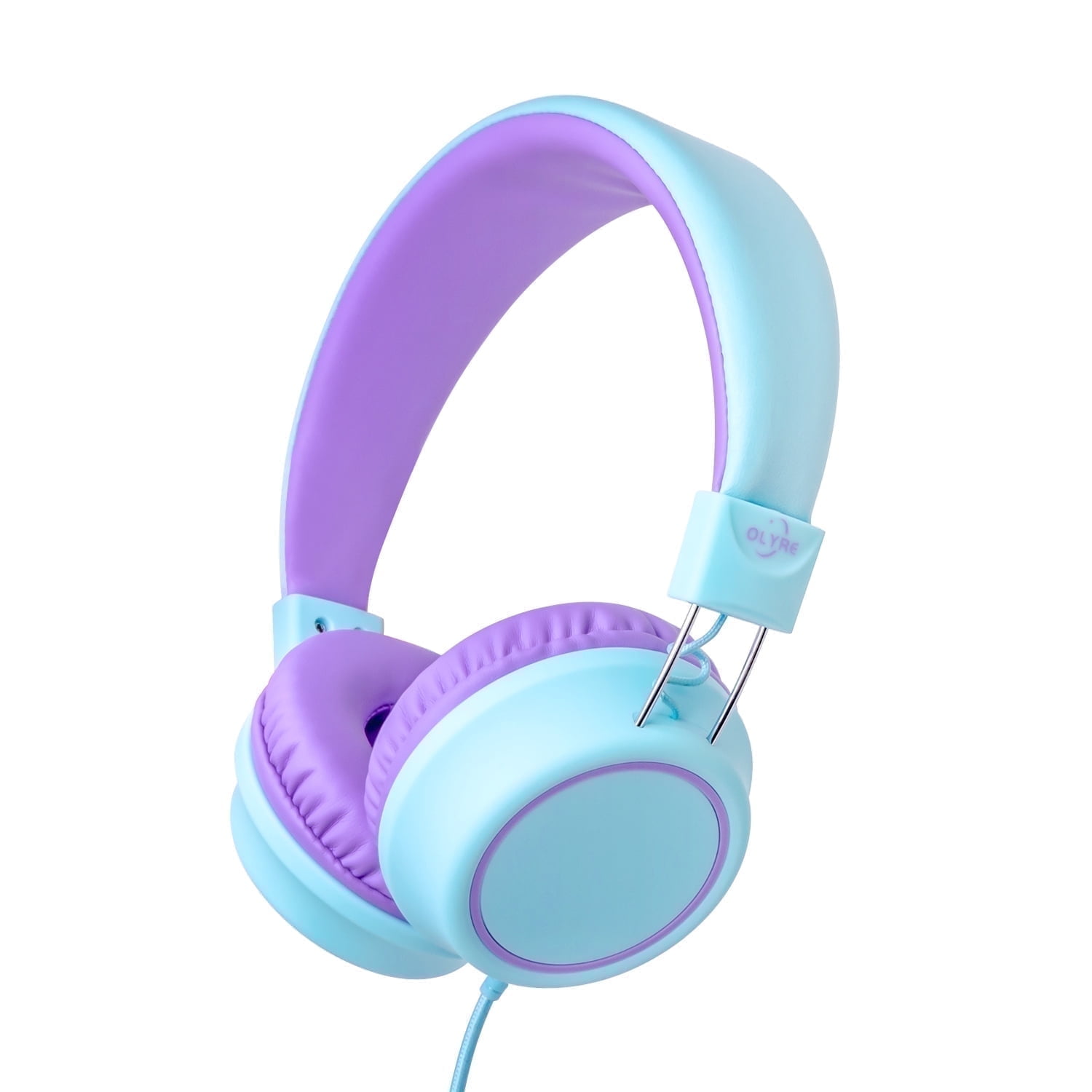 Olyre Kids Headphones for School Entertainment Travel, Lightweight Foldable Stereo Wired Toddler Headphones for Kids with HD Microphone for Boys Girls for Computer Tablet Smartphone Green