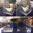 thumbnail image 2 of WINDLAND Bird Bath Tub for Cage Parrot Shower Accessories Hanging Clear Bathing Box, 2 of 6