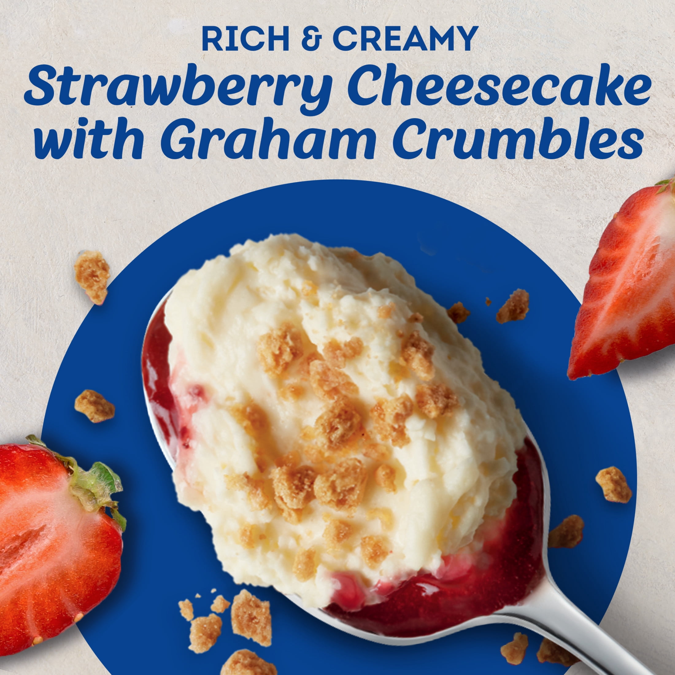 Philadelphia Cheesecake Crumble Dessert, 2 Pack, for Easy Desserts and On-the-Go Snacking, Strawberry, No Artificial Preservatives, Flavors or Dyes, 6.6 oz
