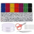 thumbnail image 1 of Bracelet Bead Kit DIY Small Alphabet Bead Set Pony Bead Kit Jewelry Making Kit, 1 of 10