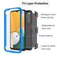 thumbnail image 2 of Takfox Case For Samsung Galaxy A13 5G,Shockproof Heavy Duty Rugged Locking Swivel Holster Belt Clip Kickstand Full Body Hard Shell Phone Cover Case,Blue, 2 of 7