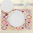 thumbnail image 3 of Ambesonne Modern Place Mats Set of 4, Dots with Doodle, Standard Size, Multicolor, 3 of 6